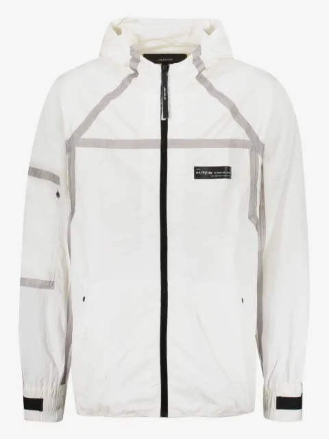 ISO.POETISM mesh panel hooded jacket