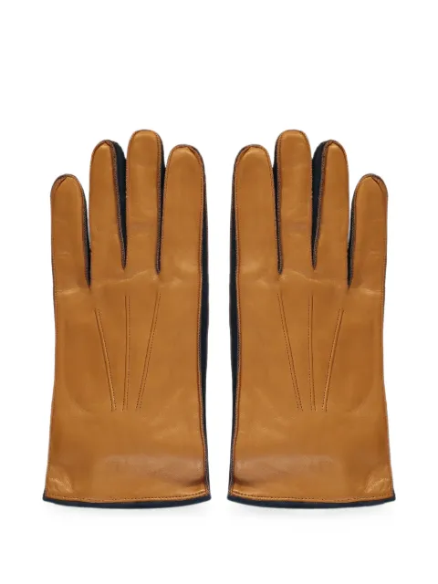 Moorer topstitched leather gloves