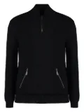 Moorer Cloud zip-neck sweater - Black