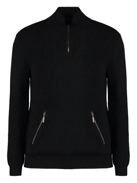 Moorer Cloud zip-neck sweater