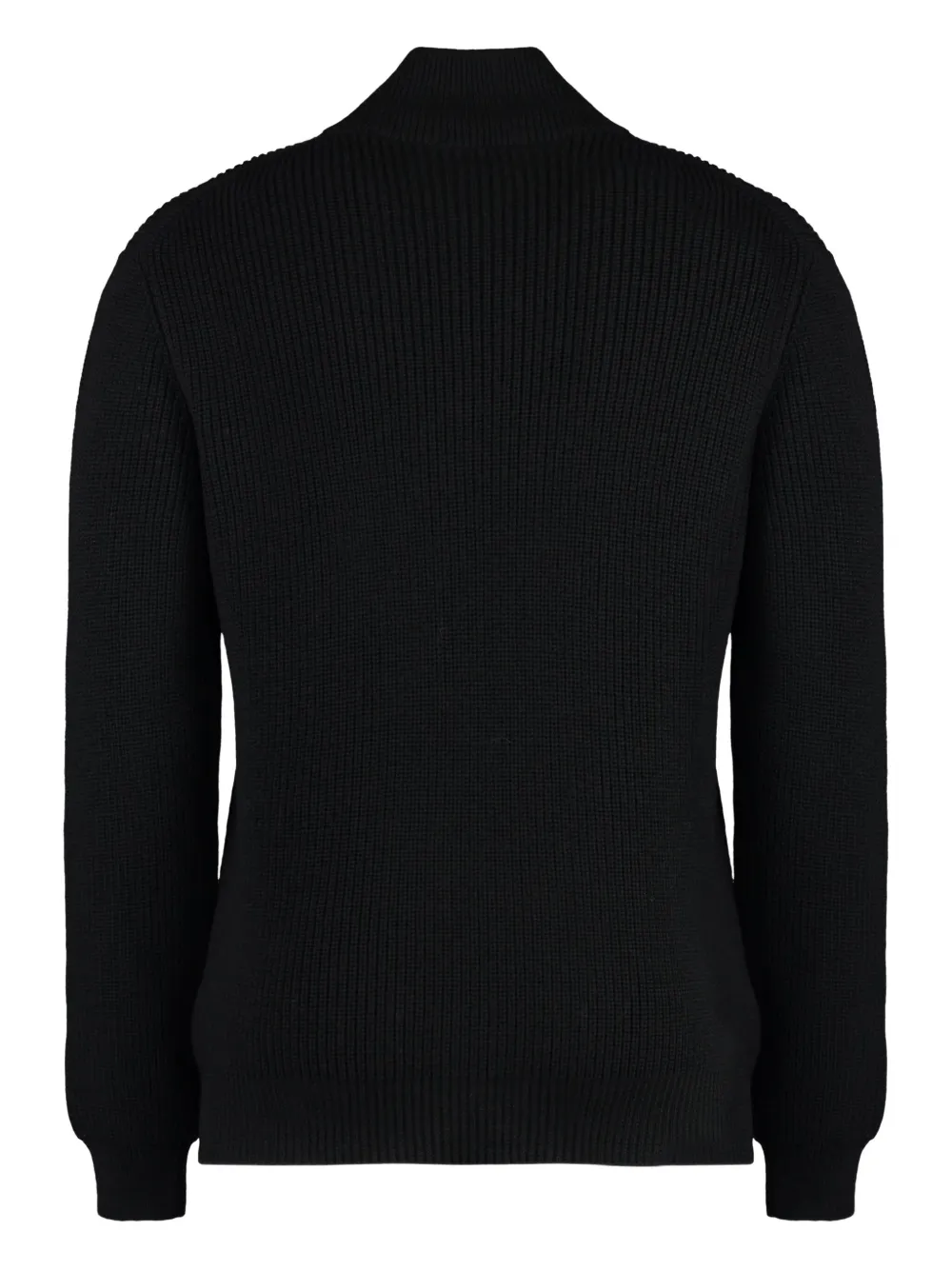 Moorer Cloud zip-neck sweater Zwart