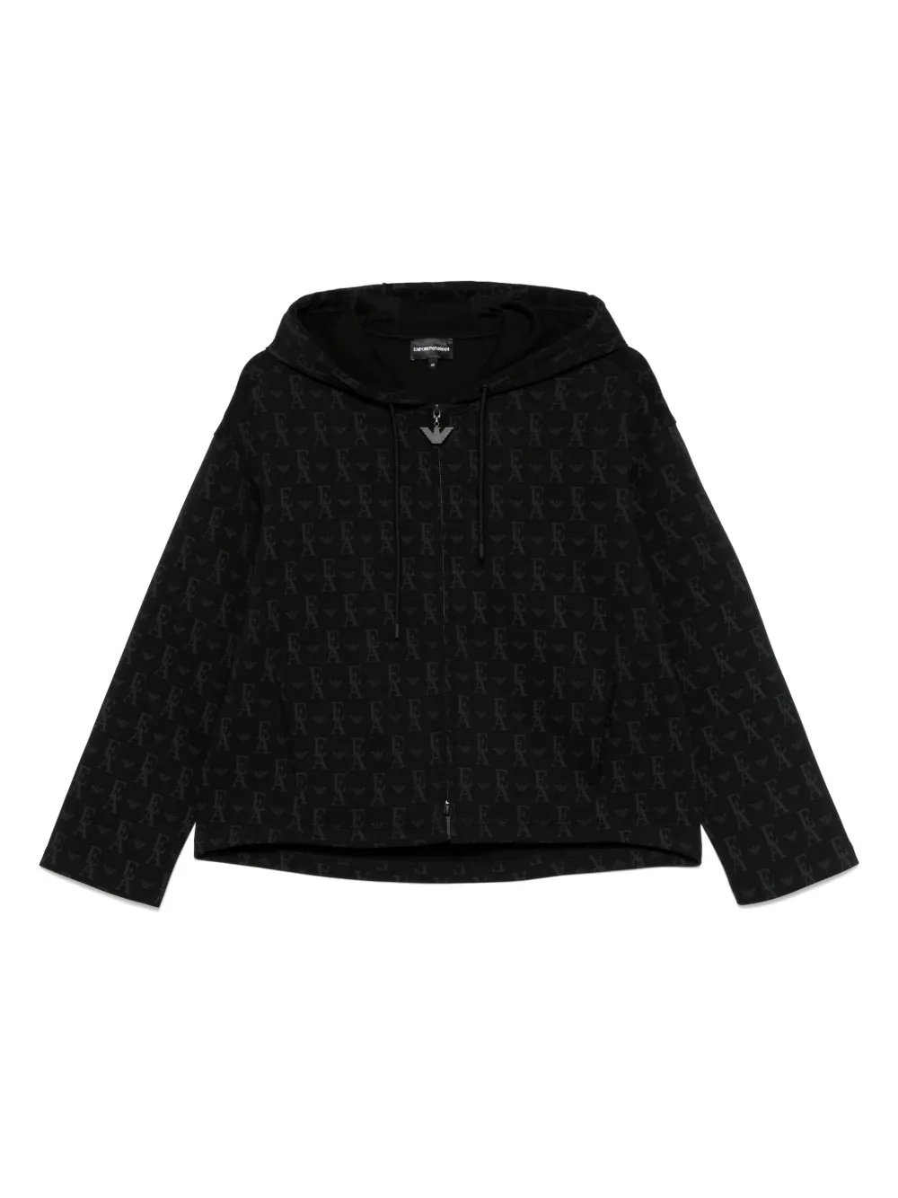 EMPORIO ARMANI LOGO-PRINT HOODIE