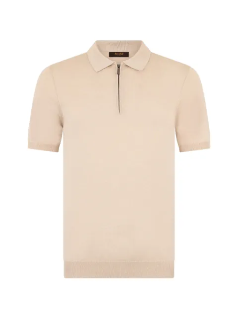 Moorer zip-up polo knitwear