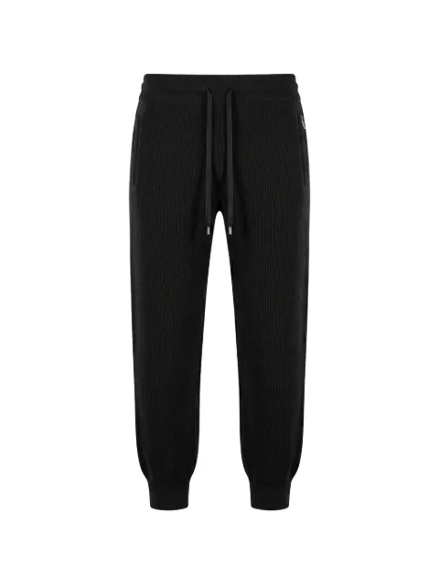Moorer ribbed-knit drawstring track pants