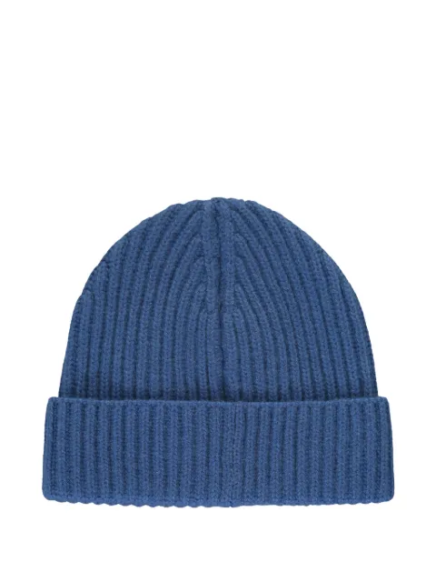 Moorer ribbed beanie hat