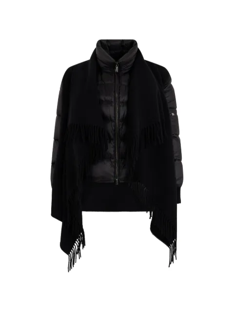 Moorer Dhanas-Tw fringe-trimmed padded jacket