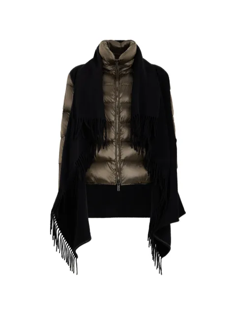 Moorer Dhanastw fringed-quilted jacket