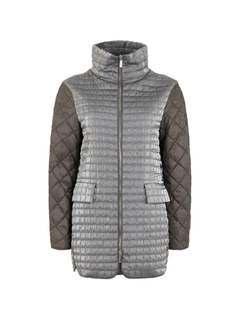 Moorer Doride-P quilted high-neck single breasted coat