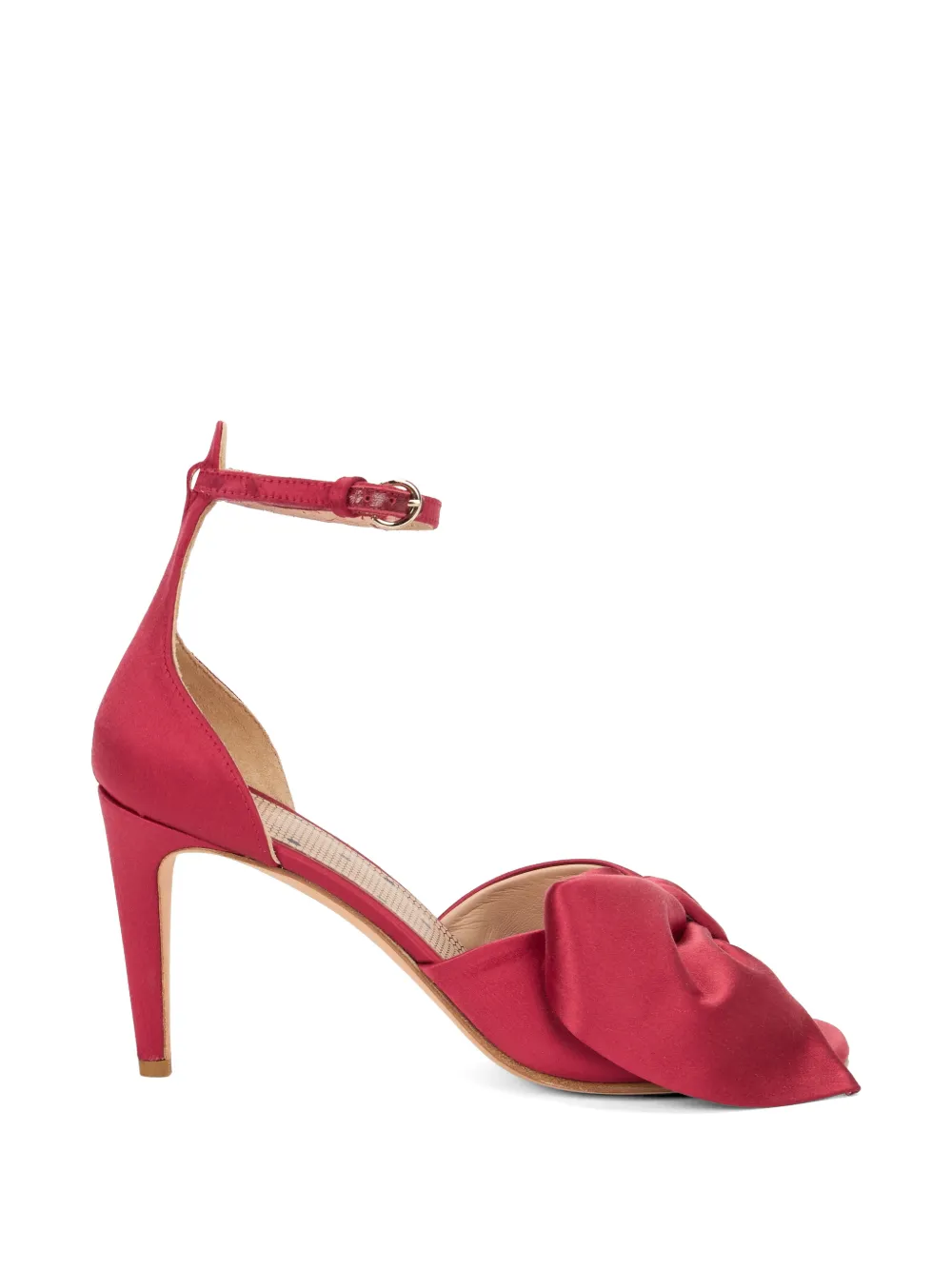 RED(V) bow-detail ankle-strap sandals - Rosso