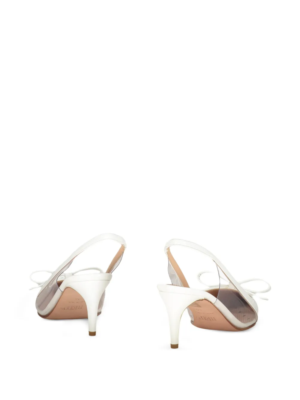 RED(V) bow-detail slingback pumps Wit