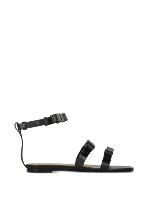 RED(V) bow-detail ankle-strap sandals