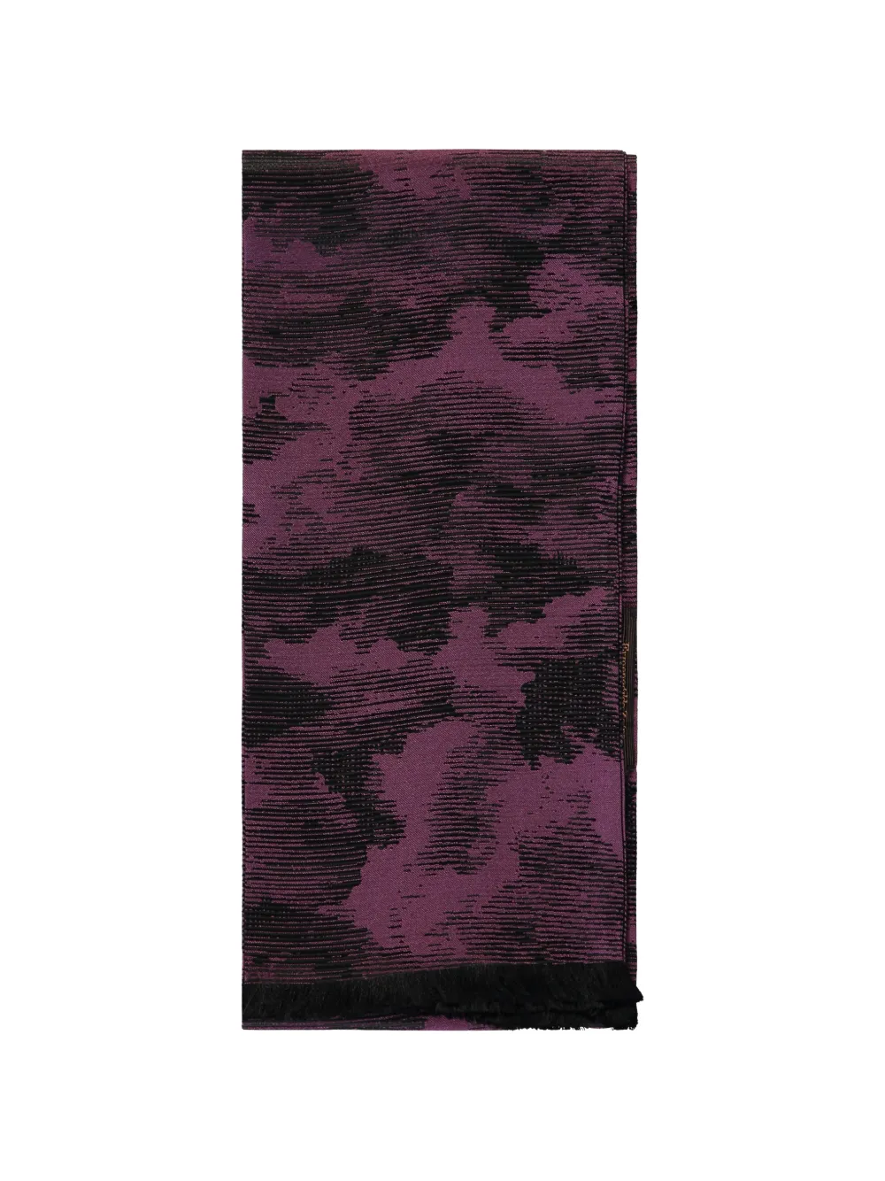 Zegna Sjaal met abstracte print Paars