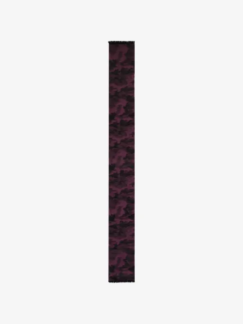 Zegna abstract-print frayed scarf