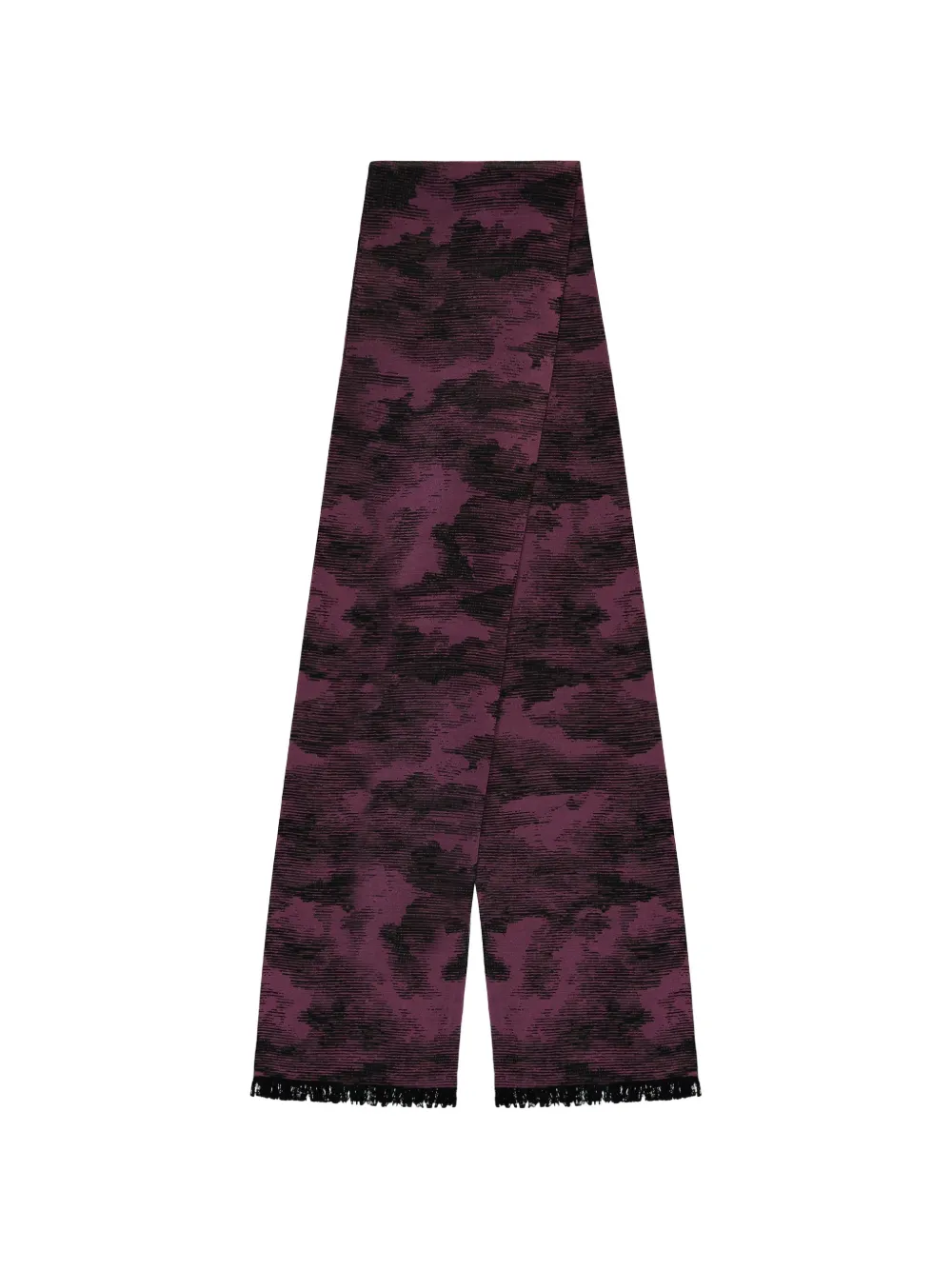 Zegna Sjaal met abstracte print Paars