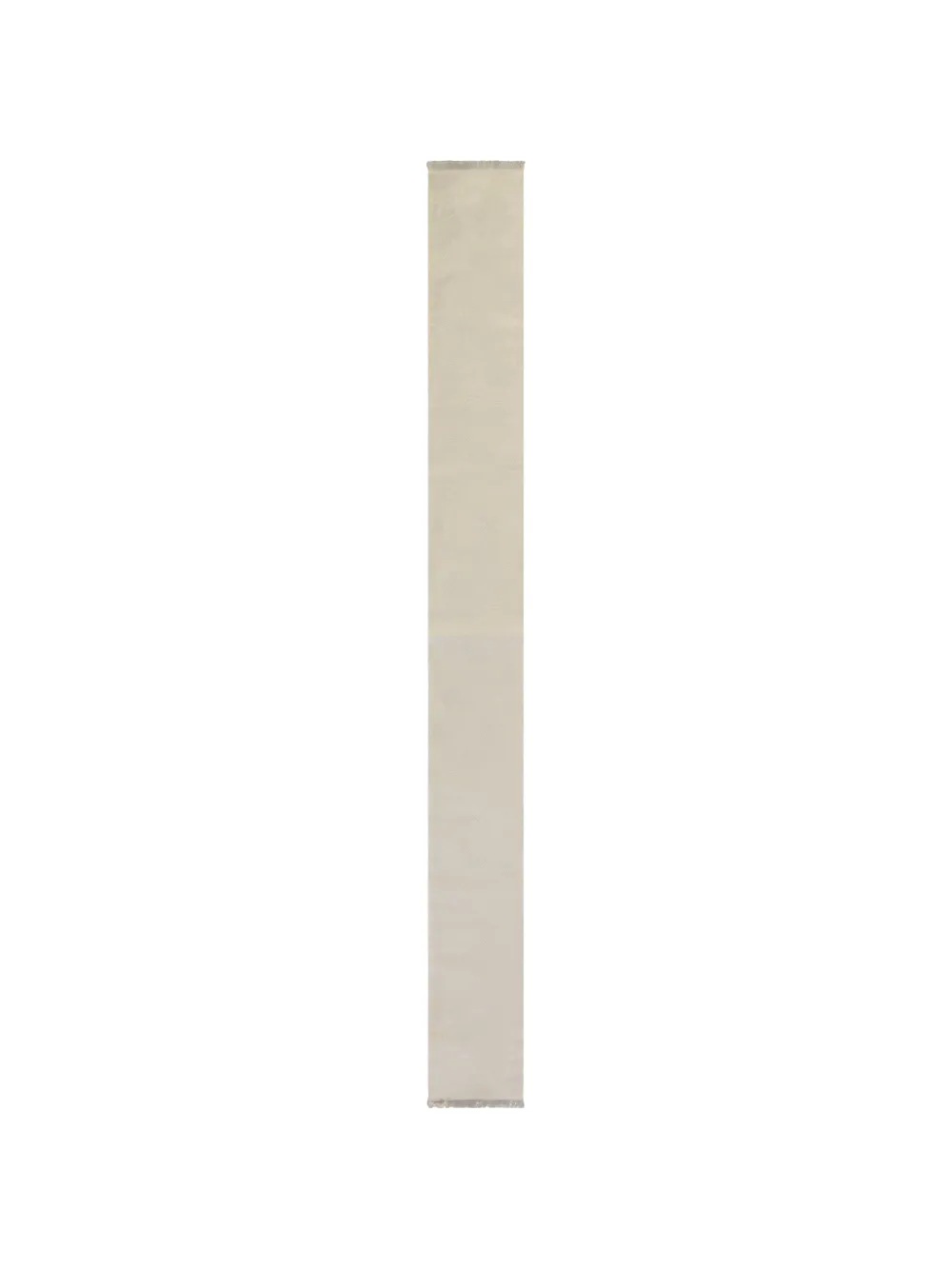 Zegna jacquard-patterned fringed scarf - Nude