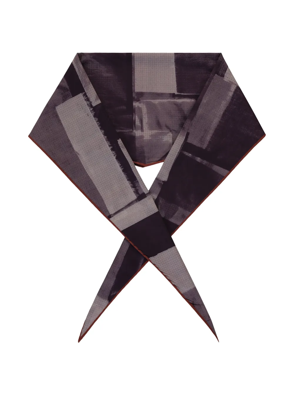 Zegna Diamantvormige sjaal Zwart