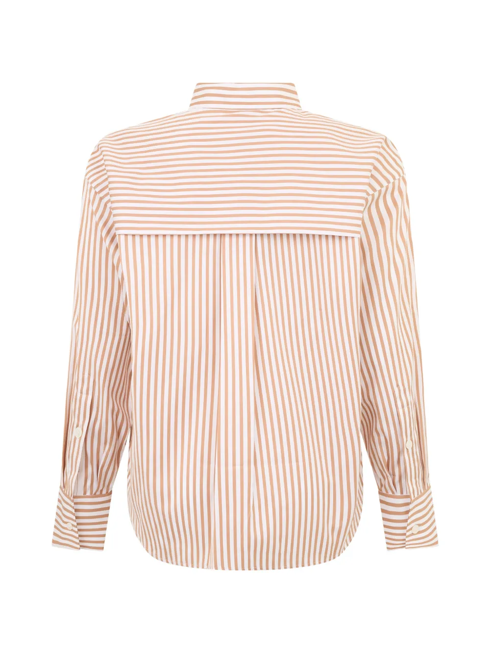Moorer striped long-sleeve shirt Oranje