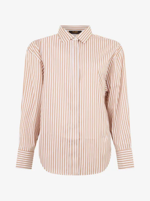 Moorer striped long-sleeve shirt