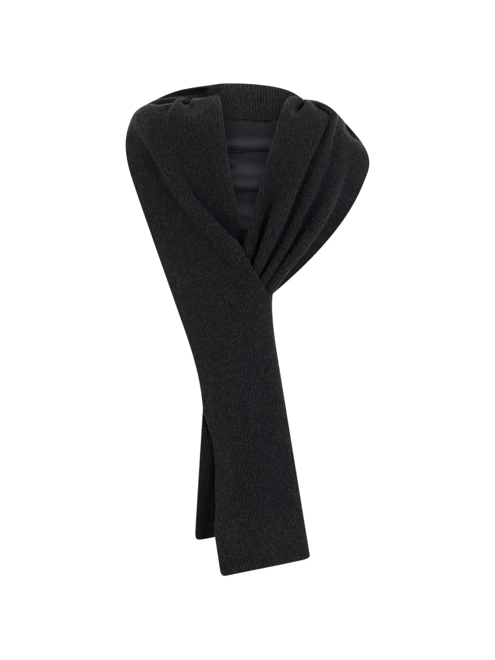 Moorer Eloise-Cws ribbed hooded scarf Grijs