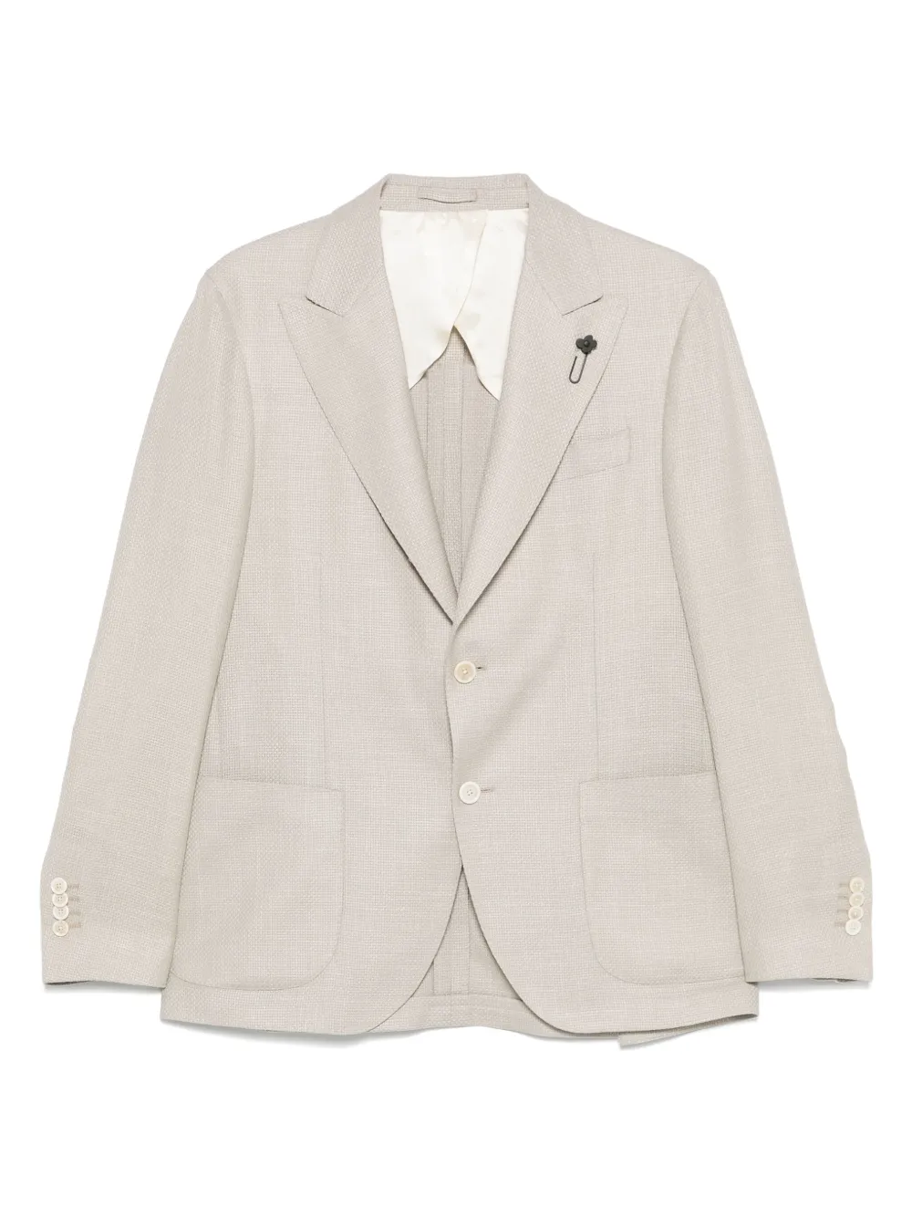 Lardini textured blazer | Neutrals | Image 1