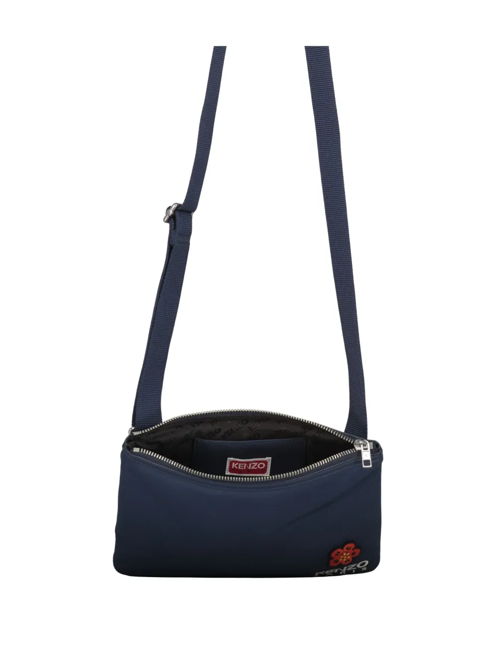 Kenzo Schoudertas met logopatch Blauw