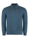 Moorer Fedro half-zip sweater - Blue