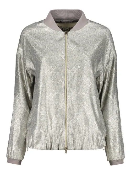 Veste bomber à motif monogrammé - Herno - Modalova