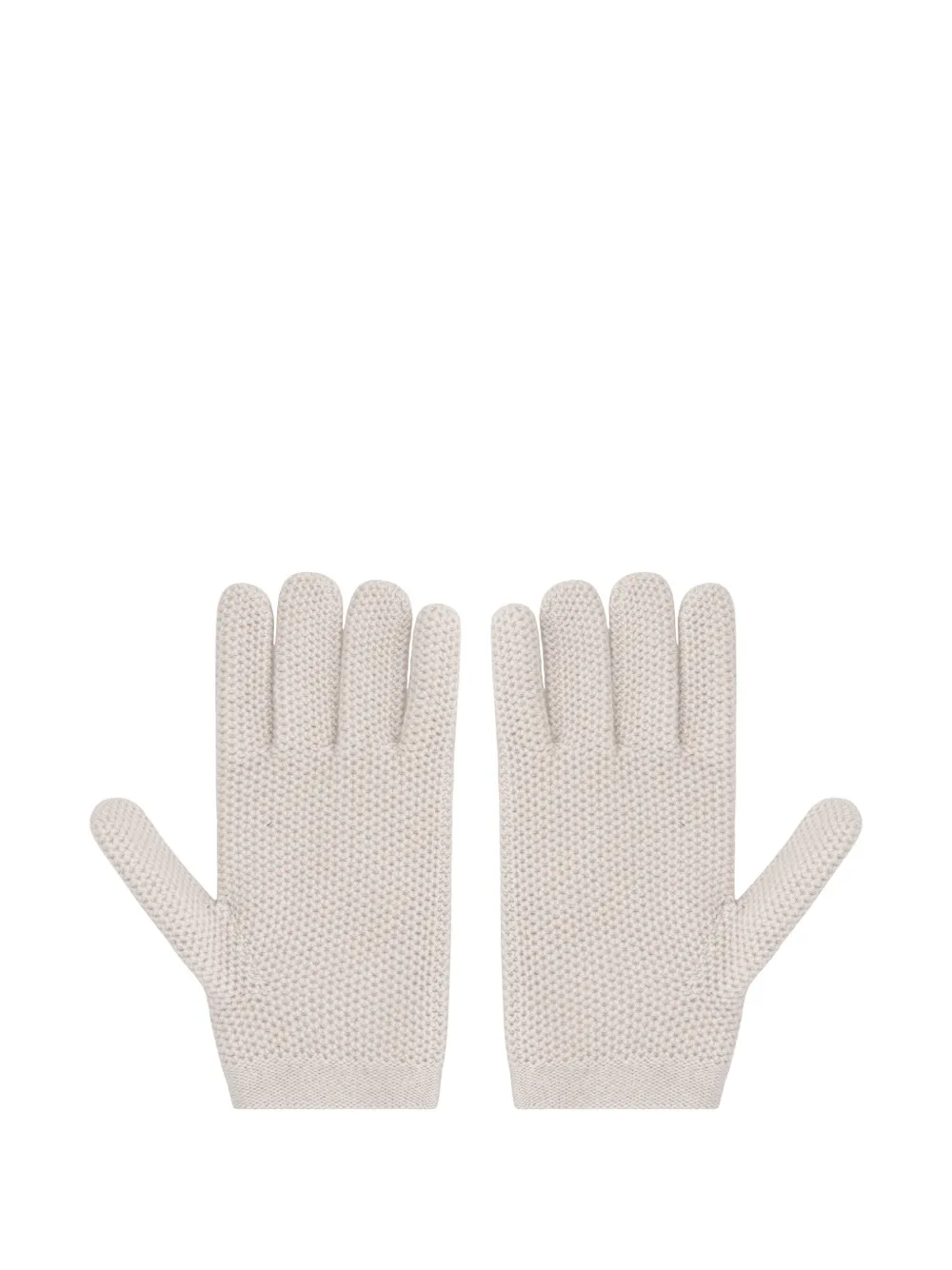Moorer knitted cashmere gloves - Beige