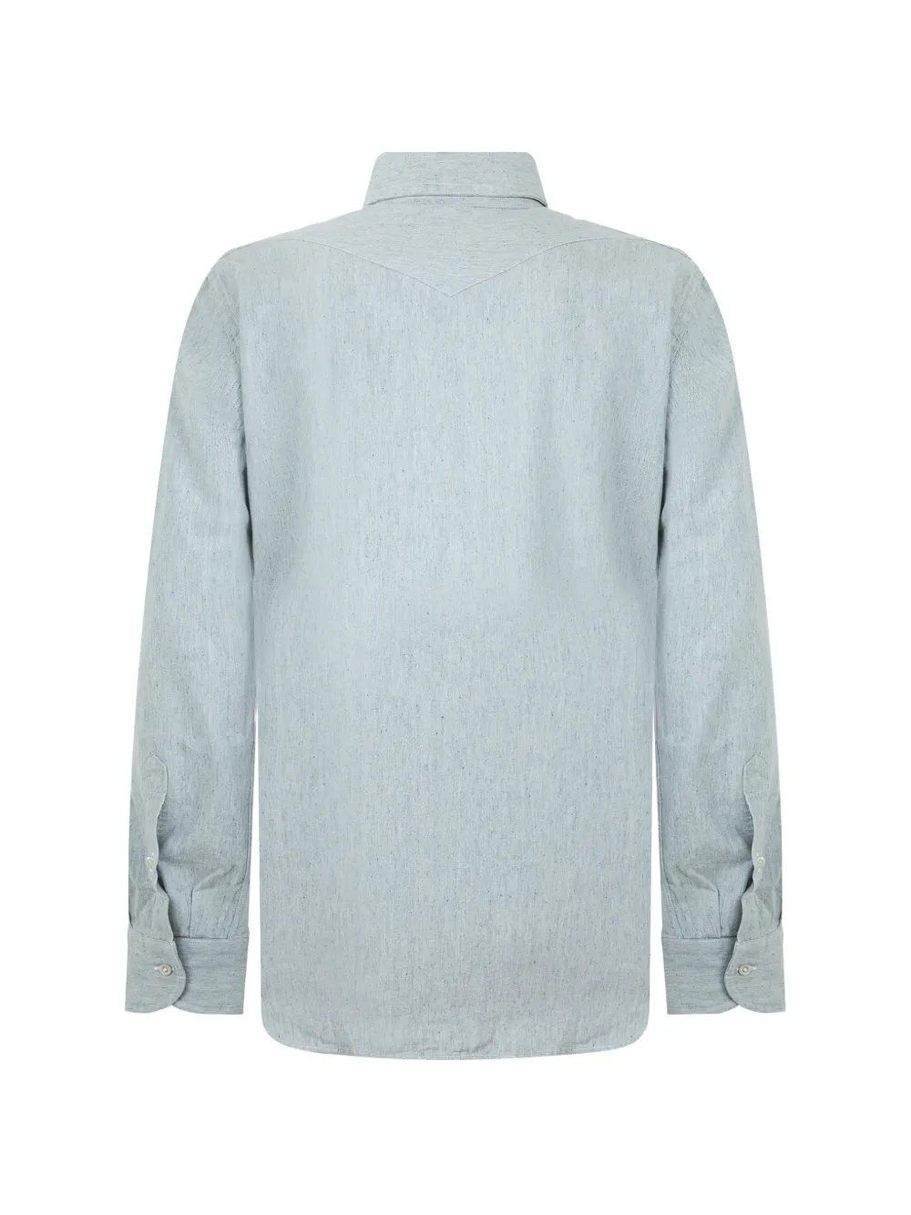Moorer Overhemd met gespreide kraag Blauw