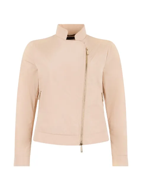 Moorer Hedy-P high-neck off-centre-zip jacket