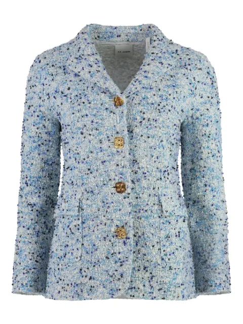 St. John blazer de tweed con botones
