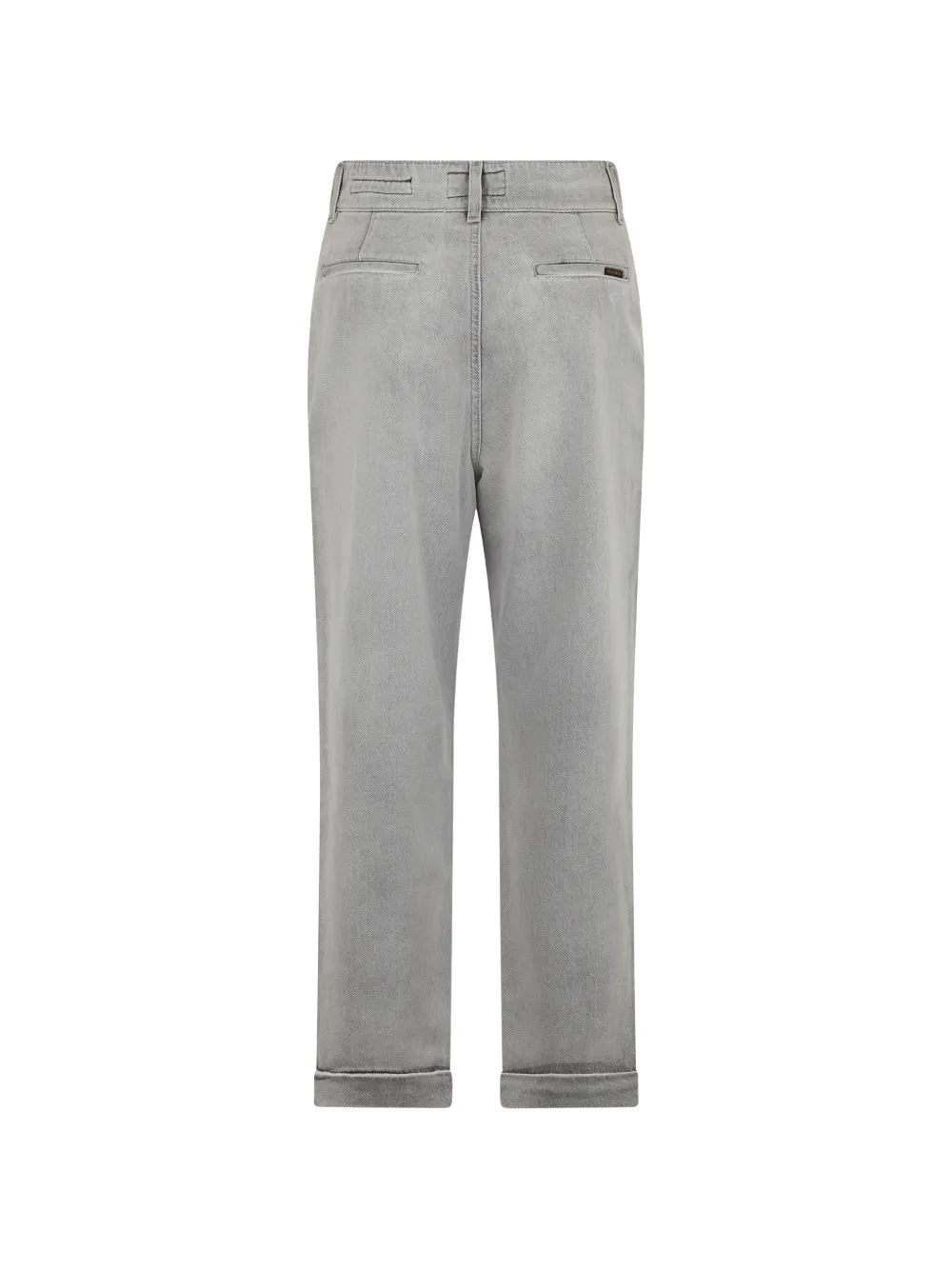 Moorer Turn-up Trousers in Grey, view 2