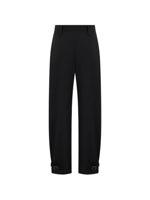 Moorer Karly-Cyl buckle-detail barrel trousers