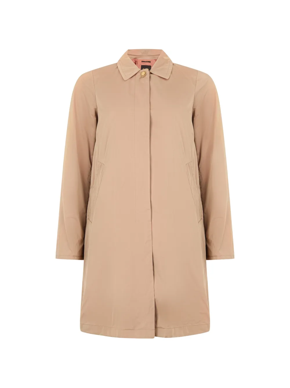 Moorer Larinovvm concealed-fastening shirt-collar coat - Neutrals