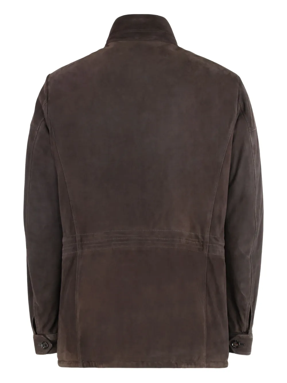 Moorer Button-fastening Flap-pocket Jacket In Brown