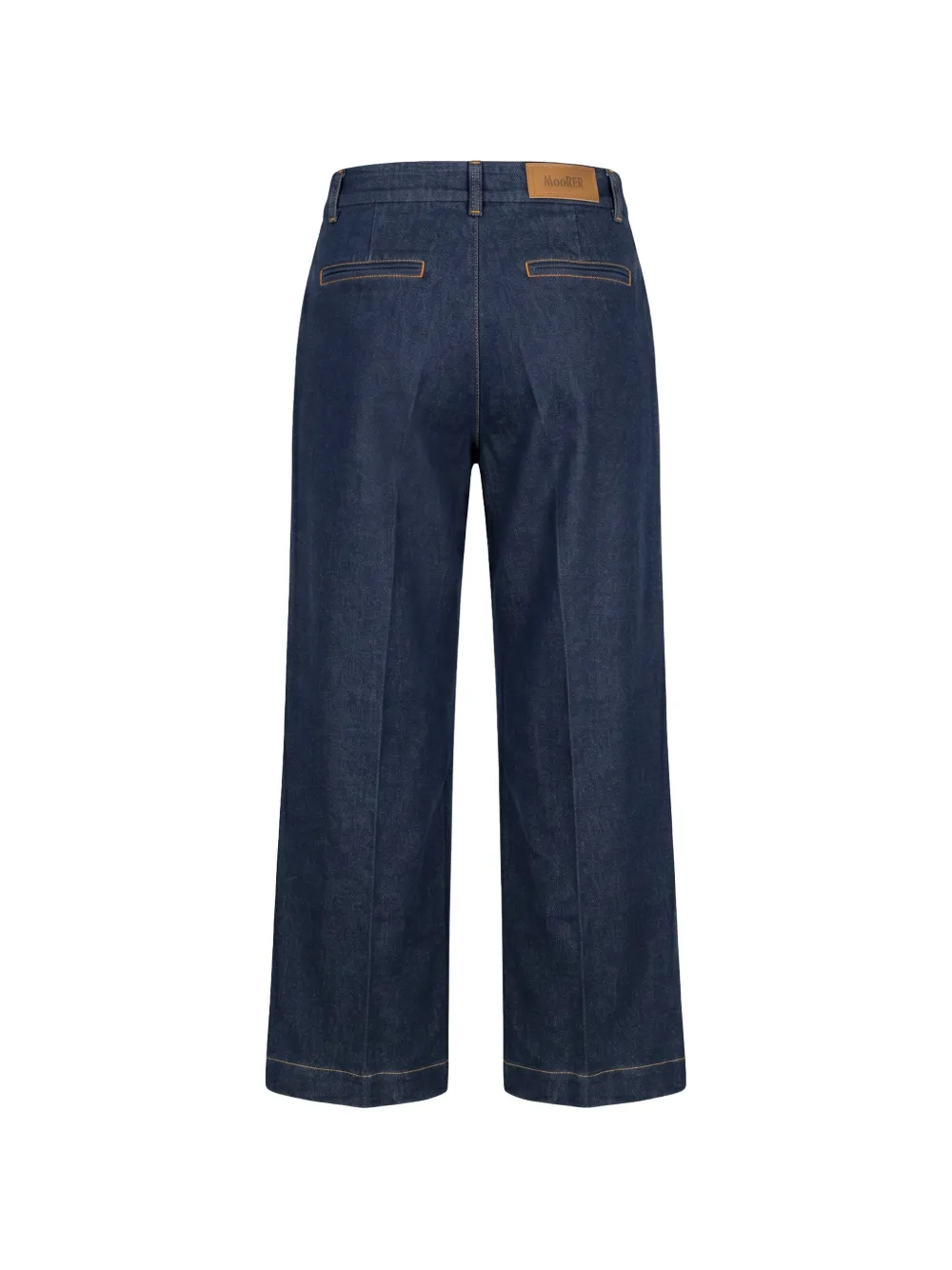 Moorer Loren pleated wide-leg jeans Blauw