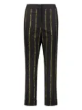 Lorena Antoniazzi striped trousers - Black