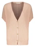 Fabiana Filippi pointelle-knit cardigan - Pink