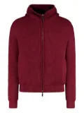 Moorer knitted zipped hoodie - Red