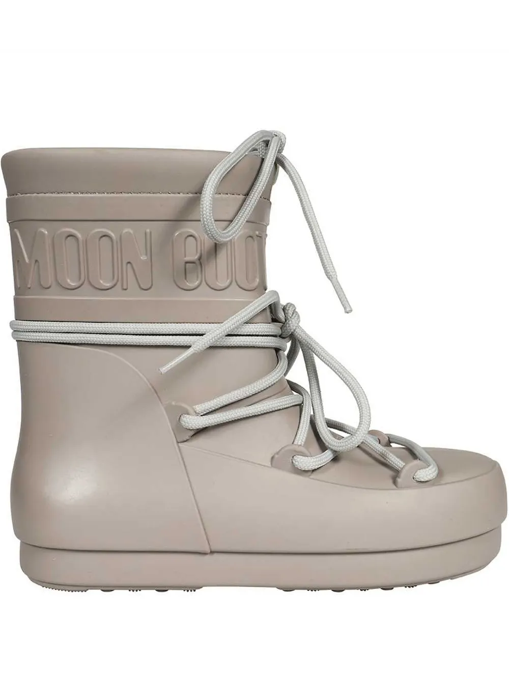 Moon Boot logo-embossed rain boots Grey