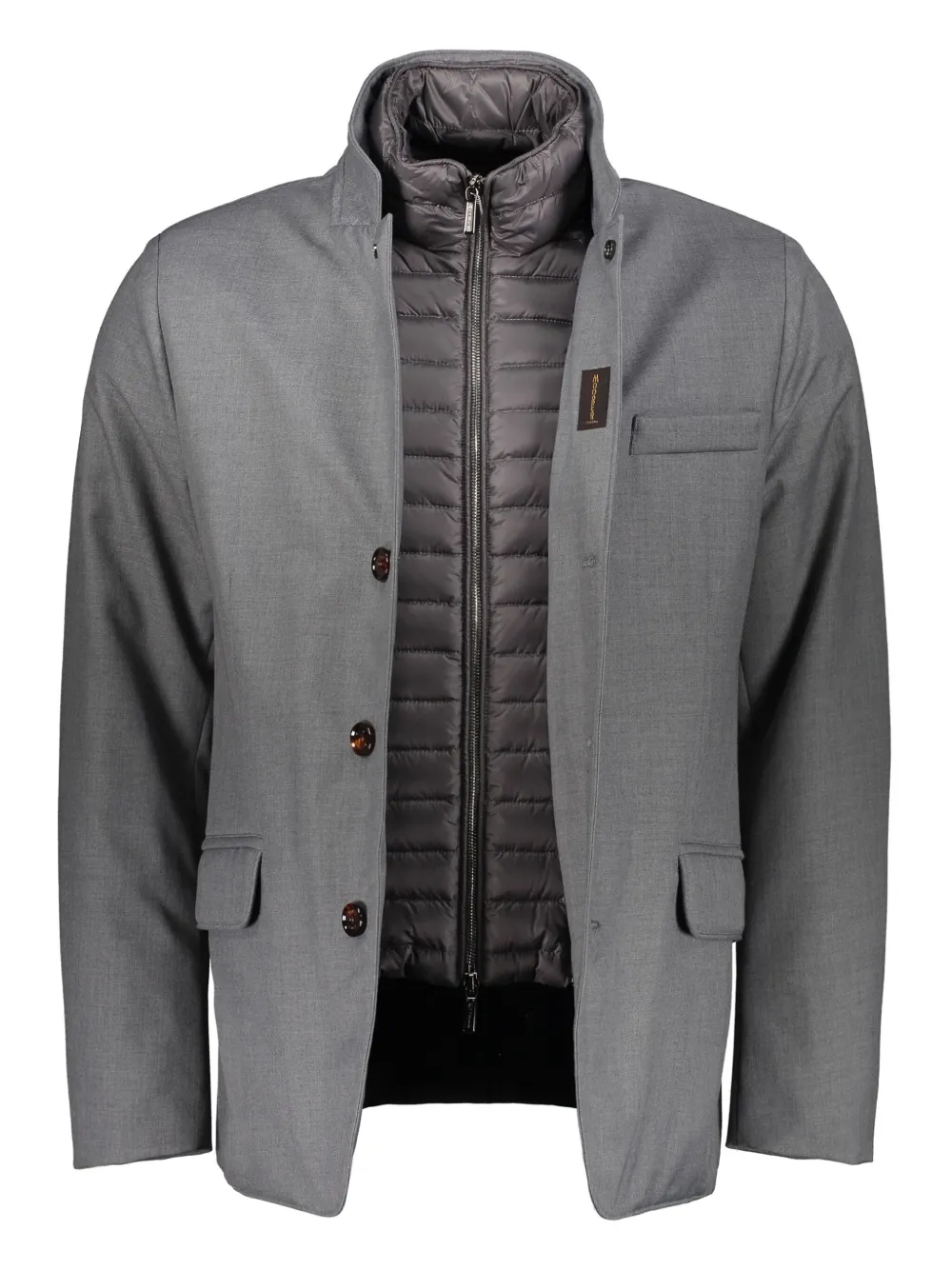 Moorer Gewatteerd jack Grijs