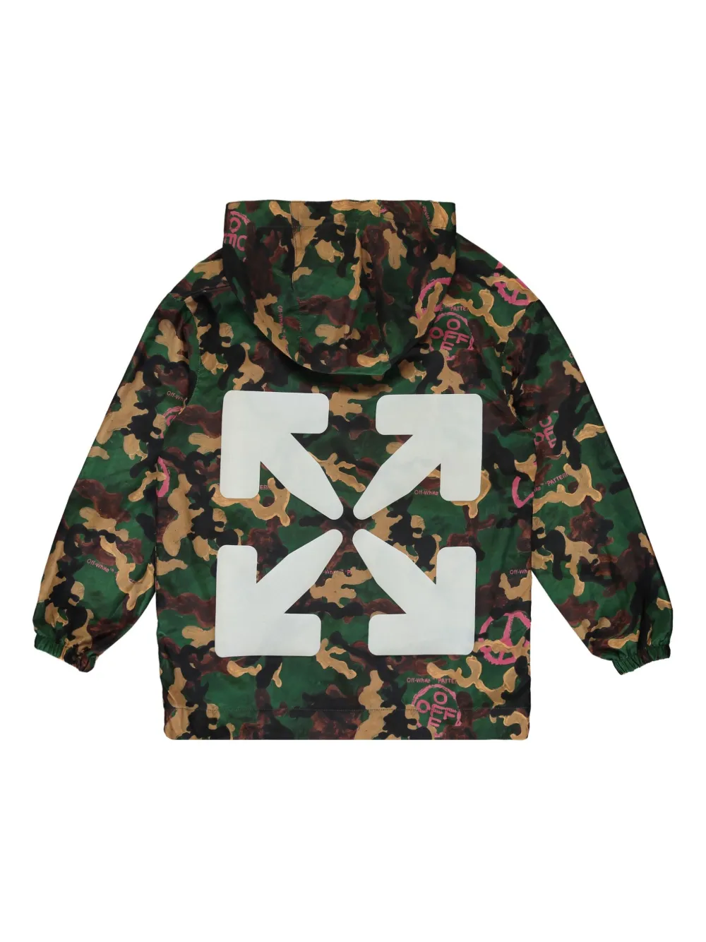 Off-White Kids Jack met camouflageprint Bruin