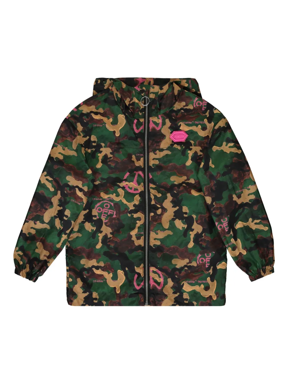 Off-White Kids Jack met camouflageprint Bruin