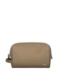 Brioni leather wash bag - Brown