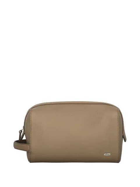 Brioni leather wash bag