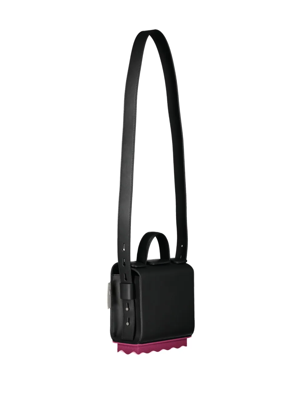 Off-White Leren crossbodytas Zwart