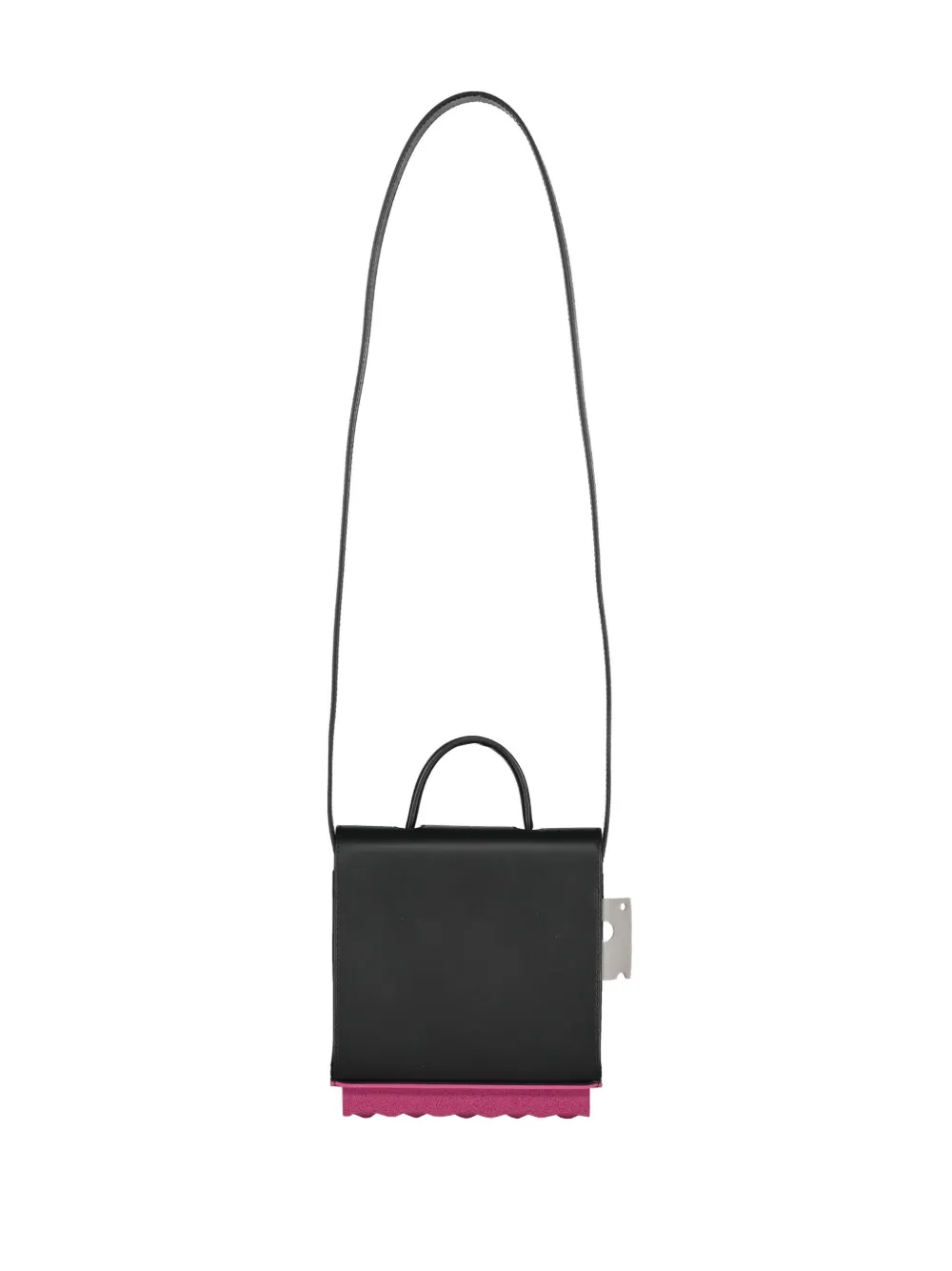 Off-White Leren crossbodytas Zwart