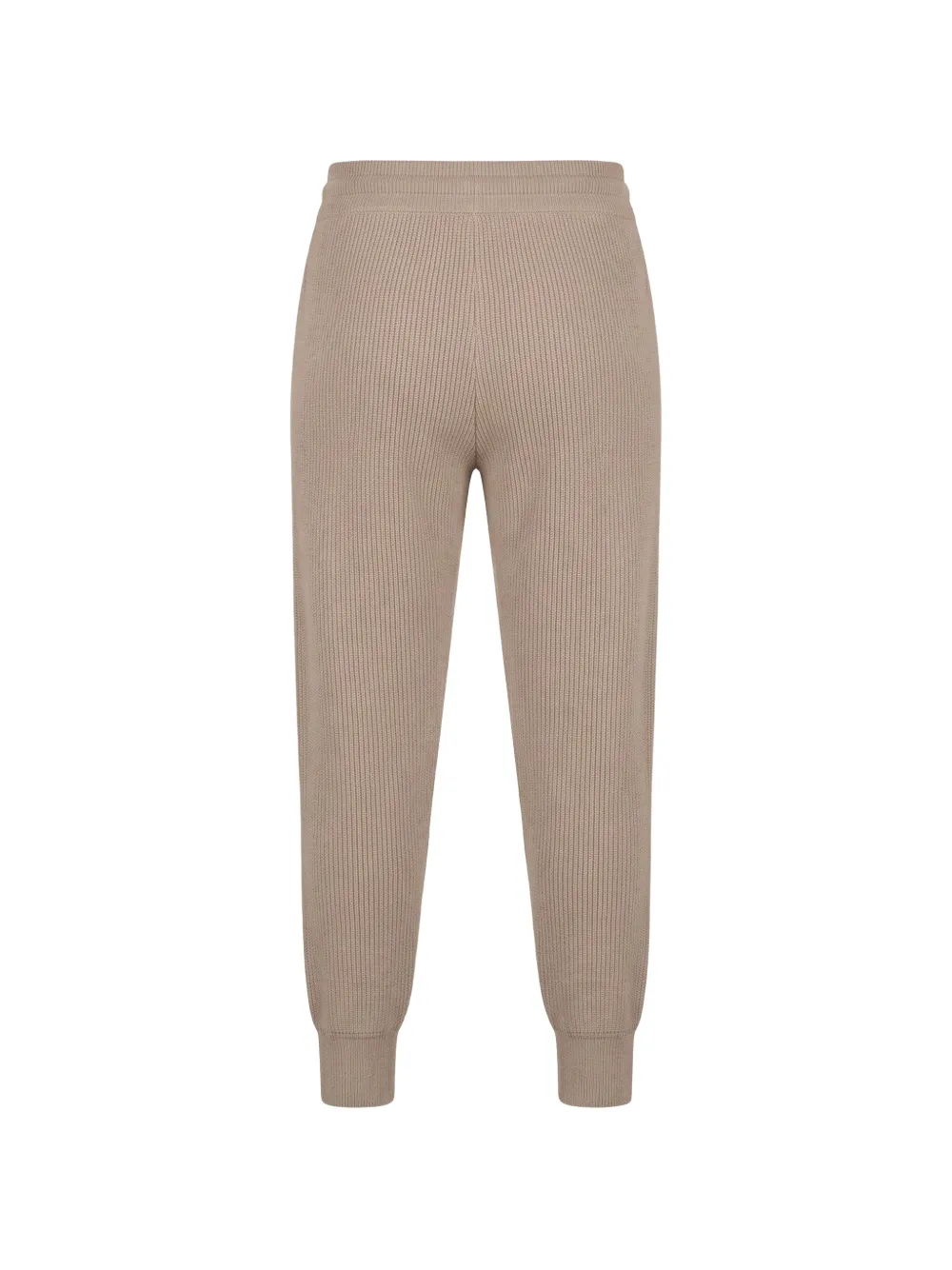 Moorer Ribgebreide trainingsbroek Beige