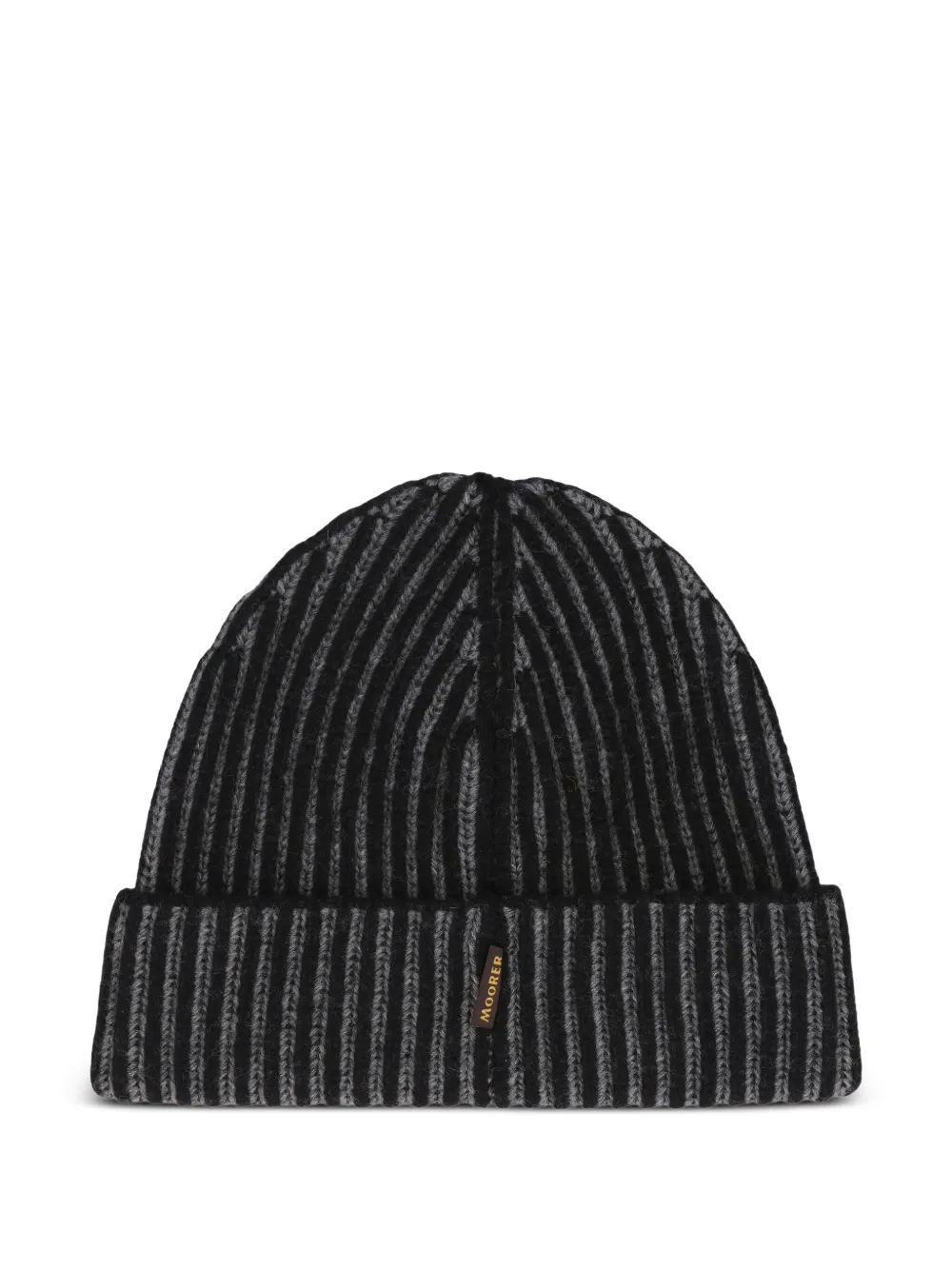 Moorer ribbed beanie | Grey | Image 1