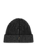 Moorer ribbed beanie - Grey